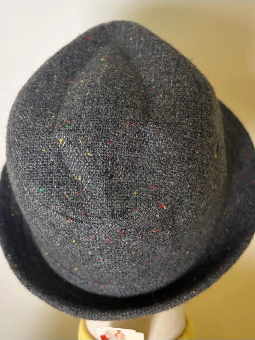 NWT Cat & Jack Boys Dark Grey Speckled Tweed Fedora Hat Size 2T-5T